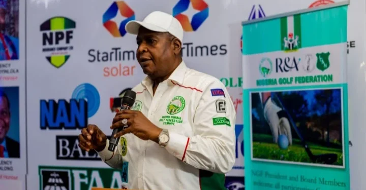 Otunba Olusegun Runsewe, President of the Nigeria Golf Federation, speaks on preparations for the return of the Nigeria Open Golf Tournament in 2027.
