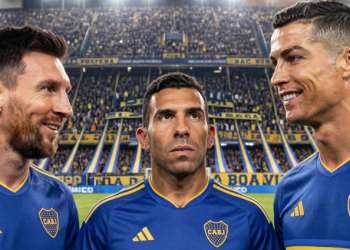 Messi, Tevez and Ronaldo