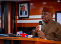 Minister of Education, Tunji Alausa, speaks at the inauguration of a ministerial committee on strengthening accreditation and quality assurance in tertiary institutions in Abuja.