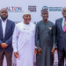NCC Chairman Chief Olorunnimbe, Education Minister Dr. Tunji Alausa, NCC CEO Dr. Aminu Maida and NUC Chairman Prof. Ogundipe at the Zero-Rated Access Launch in Abuja.