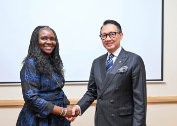 NUPRC Chief Executive Oritsemeyiwa Eyesan and Indonesia’s Vice Minister of Foreign Affairs, Arif Havas Oegroseno, during discussions on potential oil, gas and fertilizer investment opportunities between Nigeria and Indonesia.