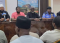 Niger State Governor Umaru Bago speaks during the constitution of a committee to investigate the deaths of miners in NSCDC custody in Minna.