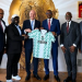 Nigerian delegation from NFF and NSC meets FIFA president Infantino.