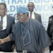 Prof. Adam Sanu; Prof. Salami, Prof. Amupitan and National Commissioner, Prof. Kunle Ajayi, during the workshop in Lagos