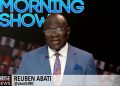 Dr. Reuben Abati on the ARISE TV Morning Show set