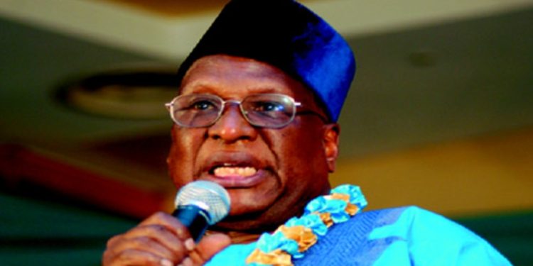 Alhaji Bamanga Tukur at a reception when he marked 80 years