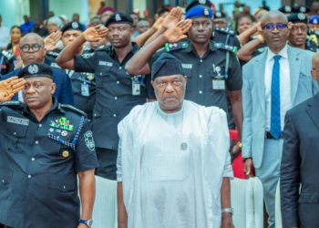 At CARSPO 26, SGF George Akume with IGP Tunji Disu and Imo State Governor Hope Uzodima.