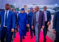 President Tinubu returns from vacation, says he his health, ready to go.