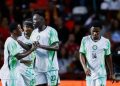 Super Eagles players after a woeful 3-0 defeat in Guinea-Bissau in AFCON qualifier