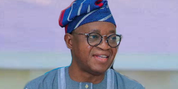 The Minister of Marine and Blue Economy, Adegboyega Oyetola