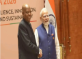 Indian Prime Minister Narendra Modi meets Nigerian Vice President Kashim Shettima on the sidelines of the 18th BRICS Summit in New Delhi, India, on September 13, 2026.
