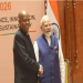 Indian Prime Minister Narendra Modi meets Nigerian Vice President Kashim Shettima on the sidelines of the 18th BRICS Summit in New Delhi, India, on September 13, 2026.