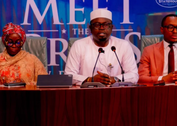 Ministry of Youth Development officials brief the media on the 2026 National Youth Confab and the Federal Government’s plan to implement its resolutions at the Presidential Villa, Abuja.
