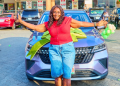 Felicity Eseke, a mother of five and inDrive driver, receives a brand-new Wuling XC250 2025 from inDrive in recognition of her five years of dedication to supporting her family through driving.