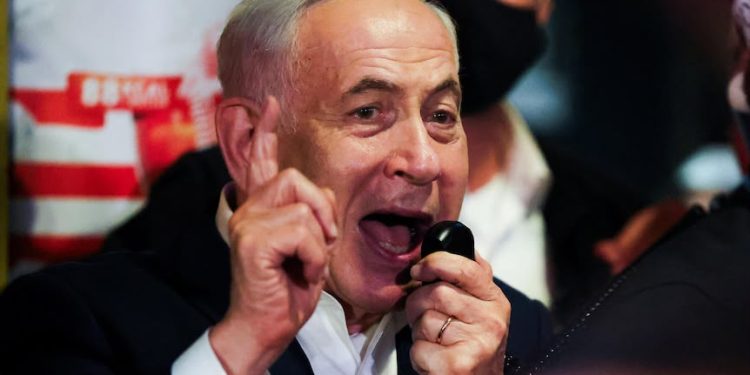 Benjamin Netanyahu, the Israeli prime minister facing a closely contested election.