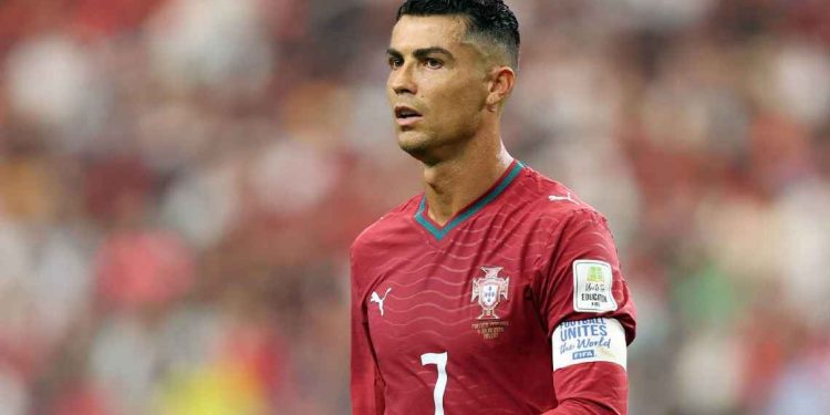 Cristiano Ronaldo in Portugal’s national team jersey, amid reports that he faces a 30-day suspension and a €255 fine after leaving the squad.