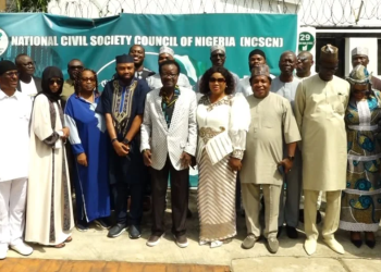 ECOWAS election observation mission during a visit to NCSCN