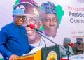 Ekiti State Governor Biodun Oyebanji addresses members of the APC Presidential Campaign Council.
