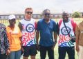 FC Barcelona officials and Bayelsa Starlets representatives during an inspection of the academy facility in Yenagoa.