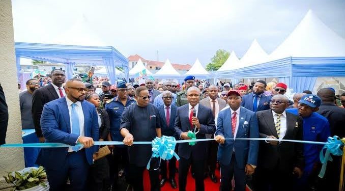 Governor Peter Mbah at the commissioning of Anchorage Pharmaceutical Industries Limited, a multi-billion-naira pharmaceutical facility in Enugu.