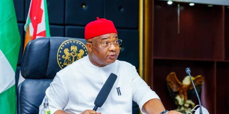 Imo State Governor Hope Uzodimma who has been sacked by the Federal High Court as APC Imo West senatorial candidate