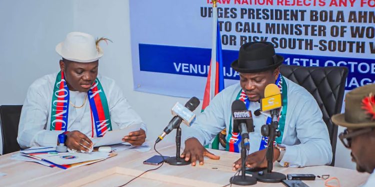 Doubra Collins Okotete, president of the Ijaw Youth Council Worldwide, whose group opposes plans to divert the Lagos-Calabar Coastal Highway from its original coastal route.