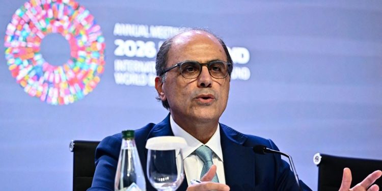 Jihad Azour, IMF Director of the Middle East and Central Asia Department, who urged governments to strengthen economic safeguards amid the risk of a prolonged Middle East conflict.( photo credit: L ‘Orient Today)