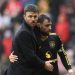 Manchester United head coach Michael Carrick and captain Bruno Fernandes, who reportedly held talks to resolve tensions following the club’s defeat to Bournemouth.