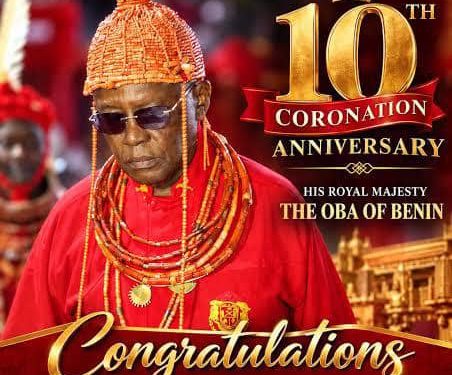 Oba of Benin marks his 10th coronation anniversary