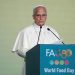 Pope Leo XIV calls for global action to end hunger and warns against using food as a weapon of war or political pressure.