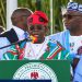 Bola Tinubu addresses supporters at the APC presidential campaign flag-off rally in Kaduna, where he blames opposition leaders for Nigeria’s hunger and poverty.( Photo credit:)