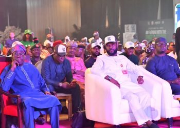 President Bola Tinubu meeting members of the City Boy Movement at the Banquet Hall of the Presidential Villa in Abuja where he urged them to campaign for their future while defending fuel subsidy removal.