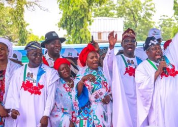 SGF, George Akume and North-Central stakeholders at a rally to endorse Tinubu and Shettima for 2027