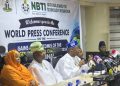 NBTI DG, Dr. Kazeem Kolawole Raji presents NextGen Innovation Challenge 2026 outside.