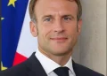 French President Emmanuel Macron as protests in France lead to the postponement of his planned October 28–29 visit to Nigeria.