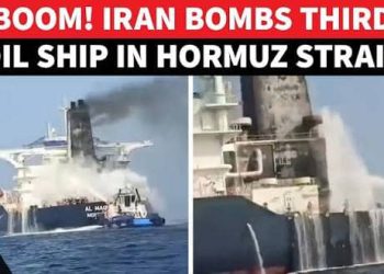 Ships near the Strait of Hormuz