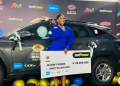 BBNaija Season 11 winner Temi Nkem receives her N90 million cash prize and brand-new SUV at the official prize presentation.