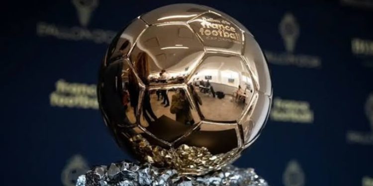 The Ballon d’Or trophy, awarded annually to the outstanding male and female footballers based on individual performances, team achievements and fair play.