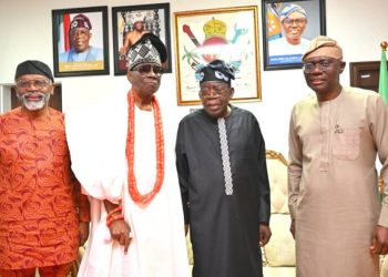 President Tinubu visited Oba of Lagos on Sunday