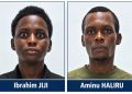 Two men accused in separate kidnapping cases stand together following their arraignment by the DSS in Imo State.