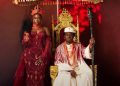 Zlatan Ibile and Davita Lamai celebrate their traditional wedding in Lagos, with the couple showcasing Edo acultural attire.