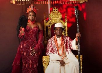 Zlatan Ibile and Davita Lamai celebrate their traditional wedding in Lagos, with the couple showcasing Edo acultural attire.